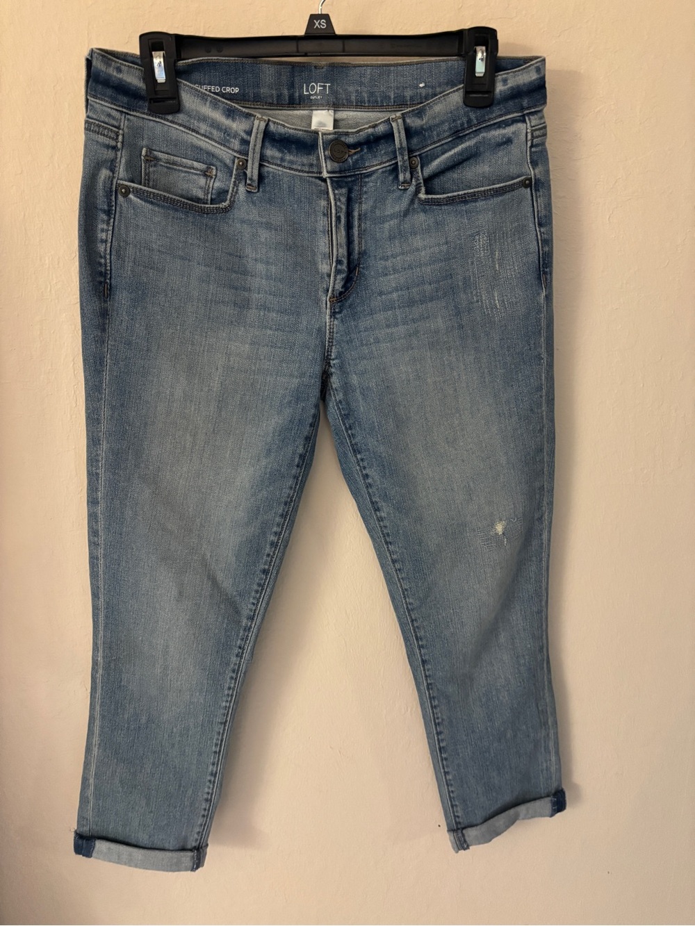 LOFT Light Blue Cropped Ankle Jeans